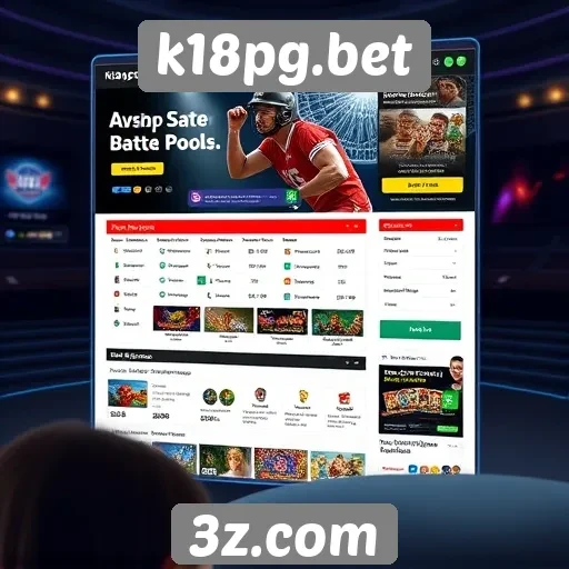 Análise da interface do usuário do site k18pg.bet